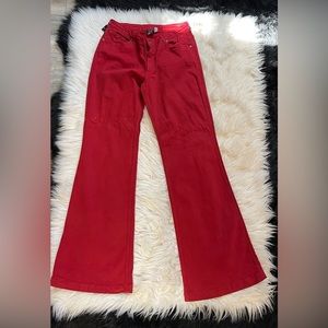 PZI Stretch/Wide leg/Red Jeans